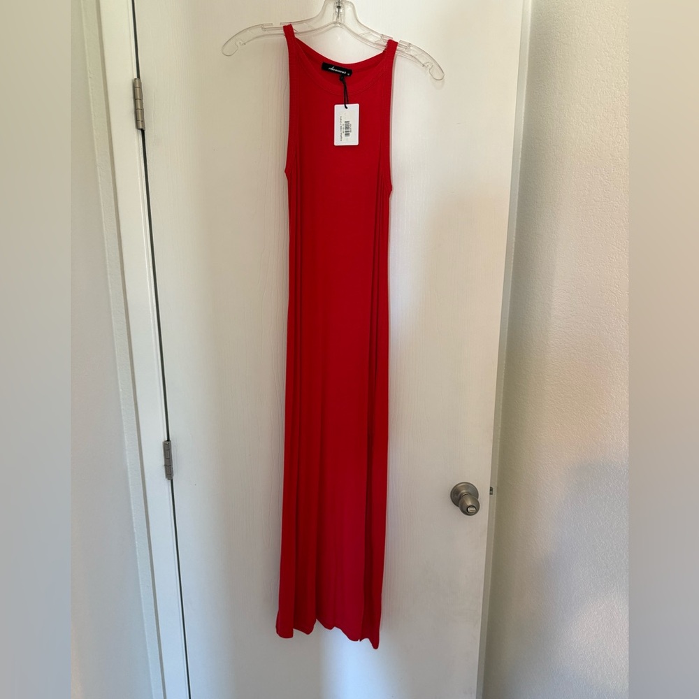 Vibrant Red Maxi Dress